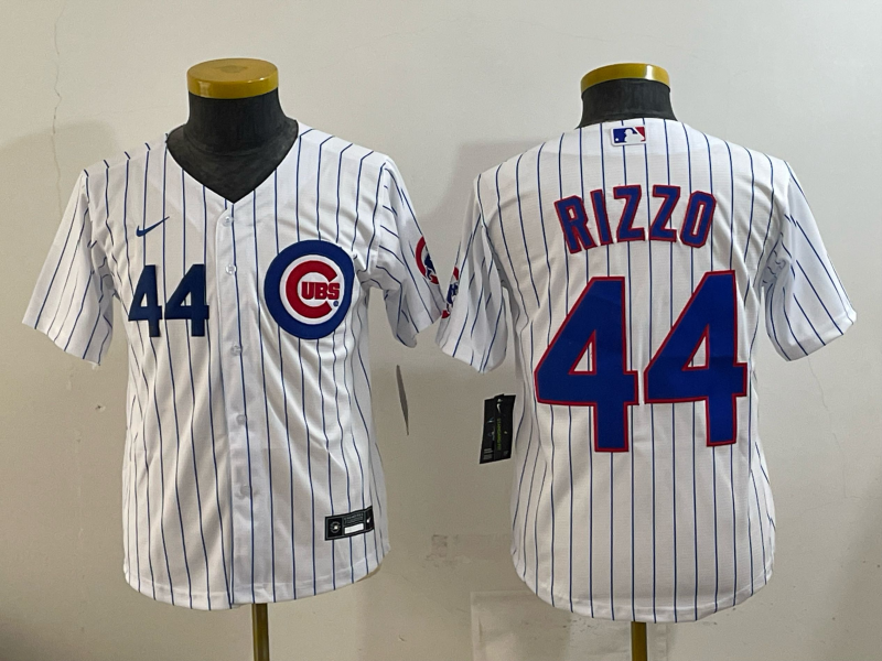 Women Chicago Cubs 44 Rizzo white Nike MLB 2025 jersey 003